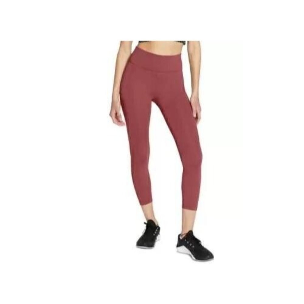 NIKE One Women Plus Size Cropped Leggings Brick Brown Size 1X MSRP $50